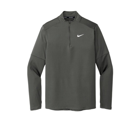 NWT Nike ElementMen's Dri-FIT 1/2-Zip Running Sweater Sz M Dark Grey Golf Swoosh - Picture 4 of 6